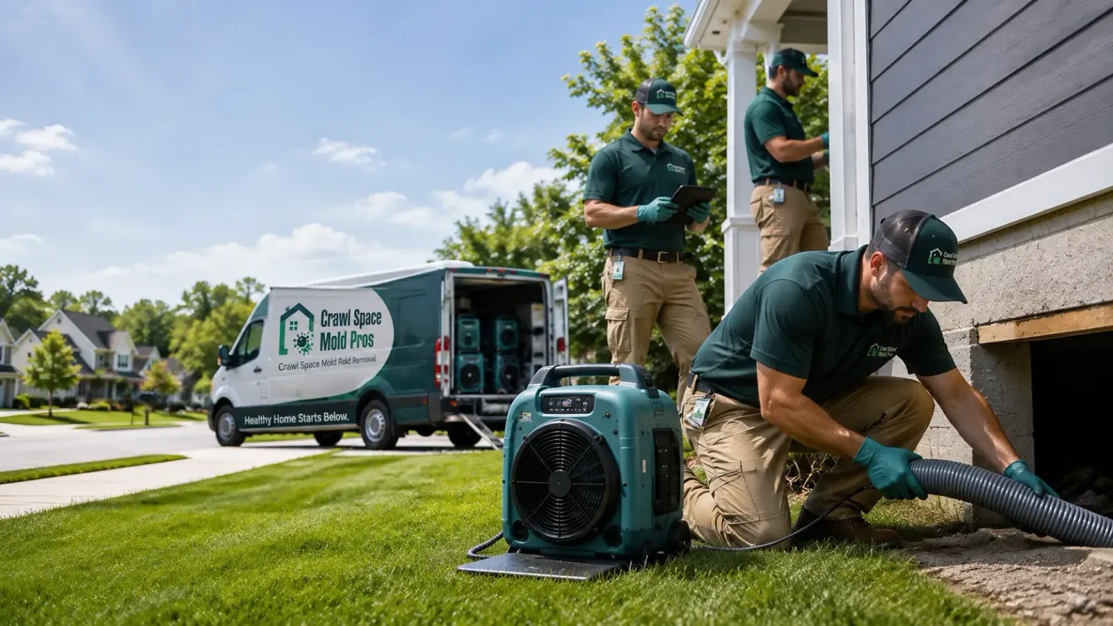 Crawl Space Mold Removal in Newton Upper Falls, MA